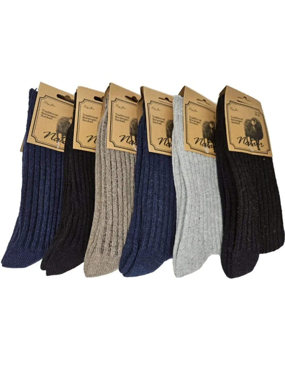 Wool Blend Winter Socks Men Warm Boot Casual Thermal Crew Socks 6 PAIRS NEW